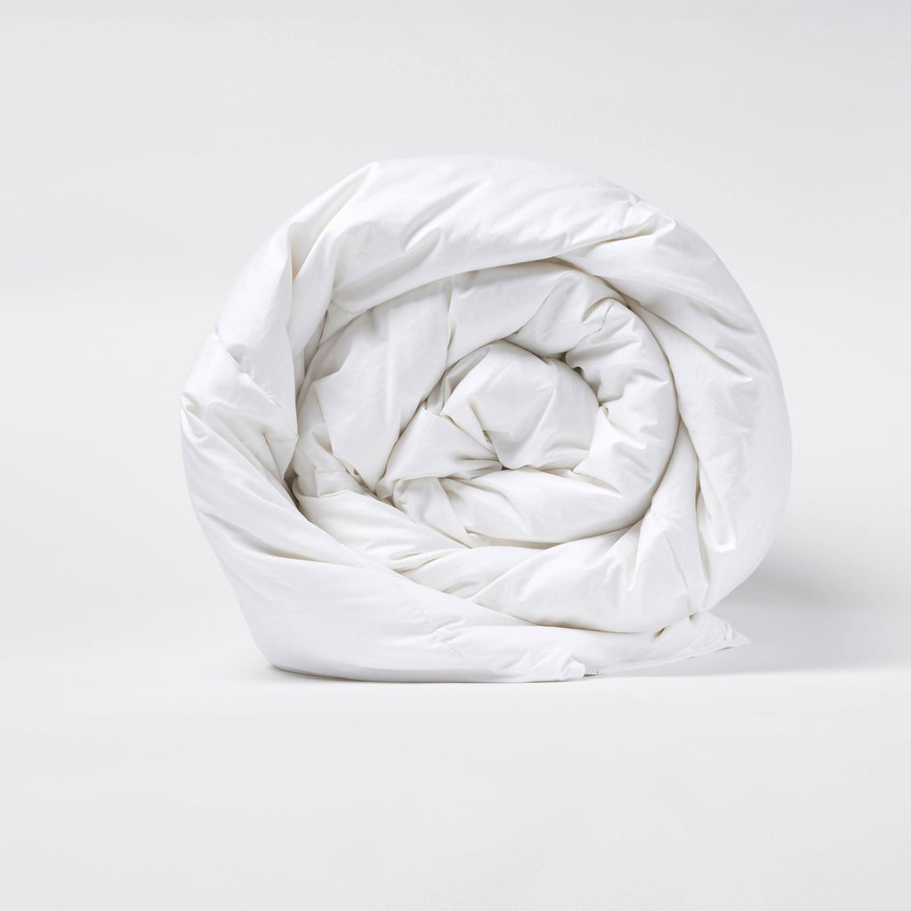White Cotton Sateen Down Alternative Comforter Full - Queen X490