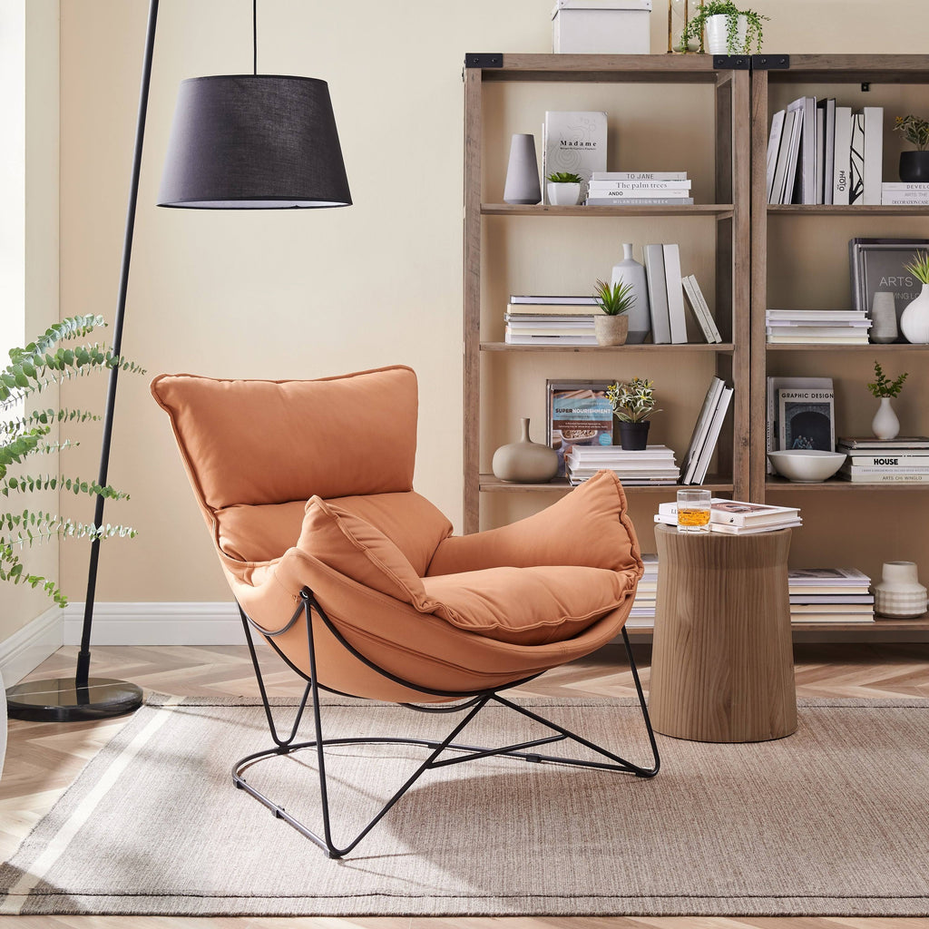 Orange Accent Chaise Chair W795408
