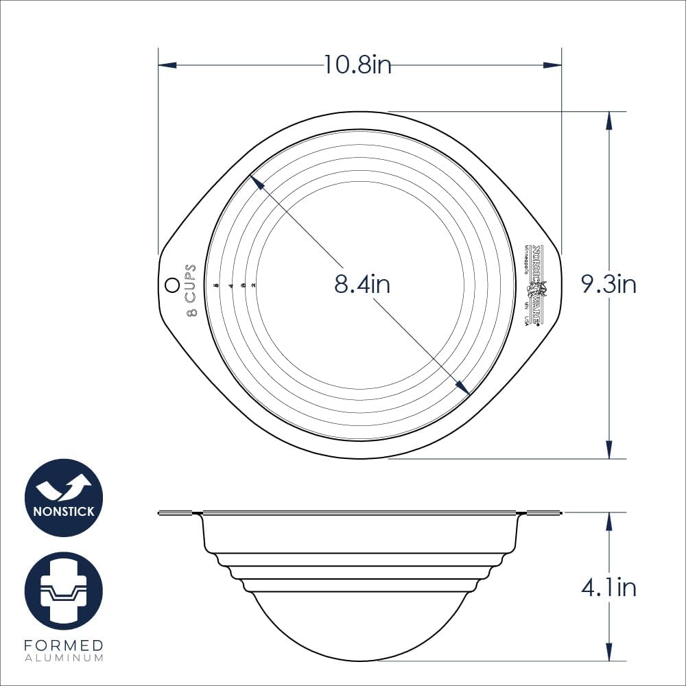 8 Cup Nonstick Double Boiler A597