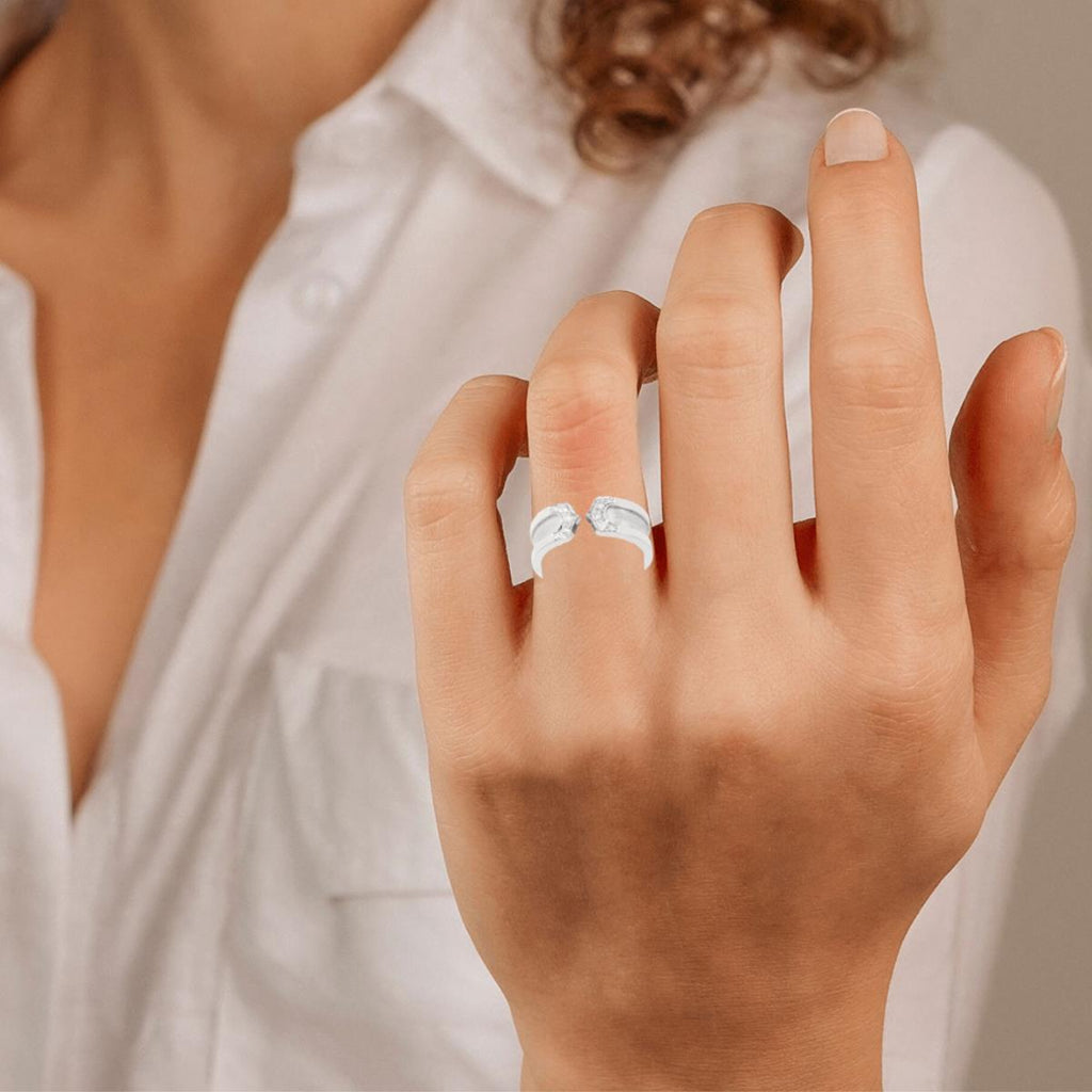18k White Gold Diamond Ring H418211