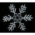 White Rope Lit Snowflake V6216