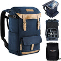 Waterproof Camera Backpack with 15.6 Laptop Compartment and Rain Cover S4705