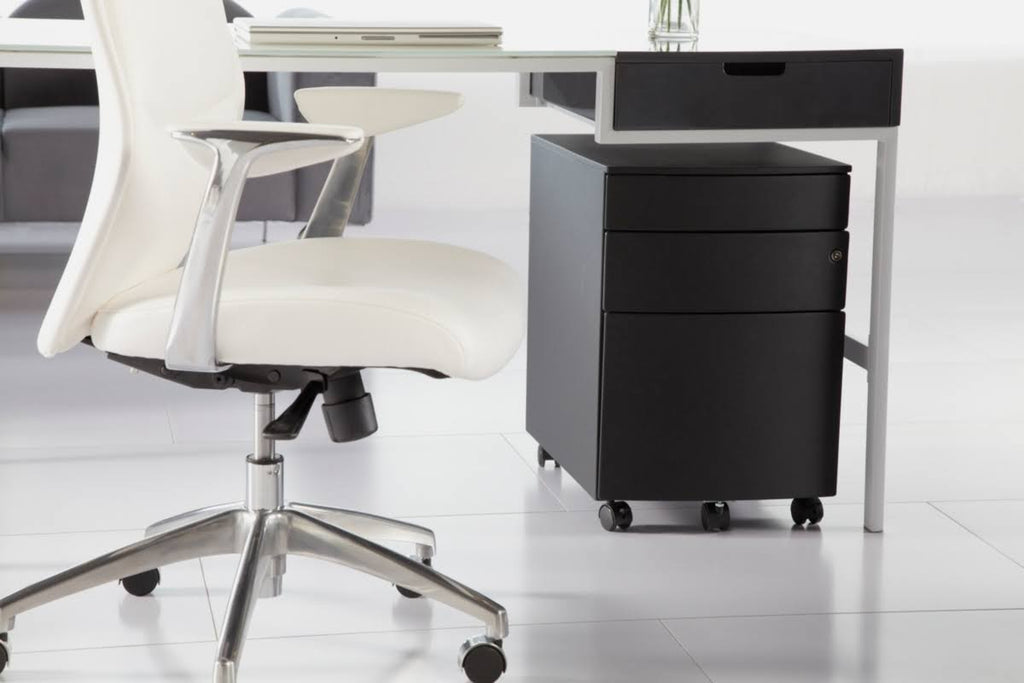 Black File Cabinet Y778