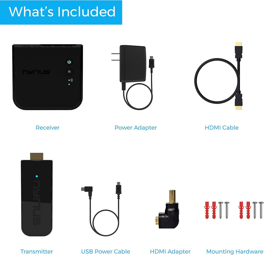 Wireless HDMI Video Transmitter & Receiver for 1080p Video up to 165ft O25091