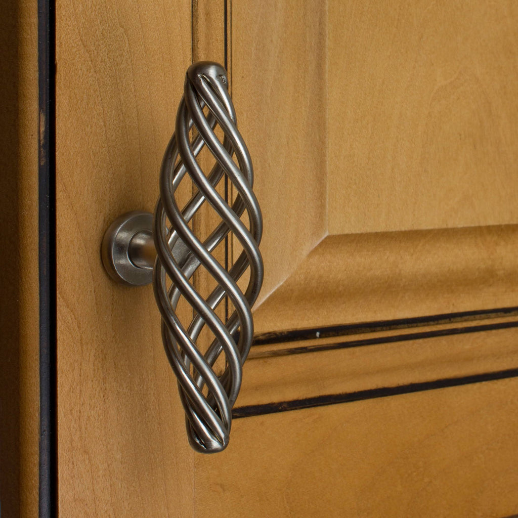 Satin Nickel Oversized Birdcage Cabinet T-Knobs Pack of 25 U89588