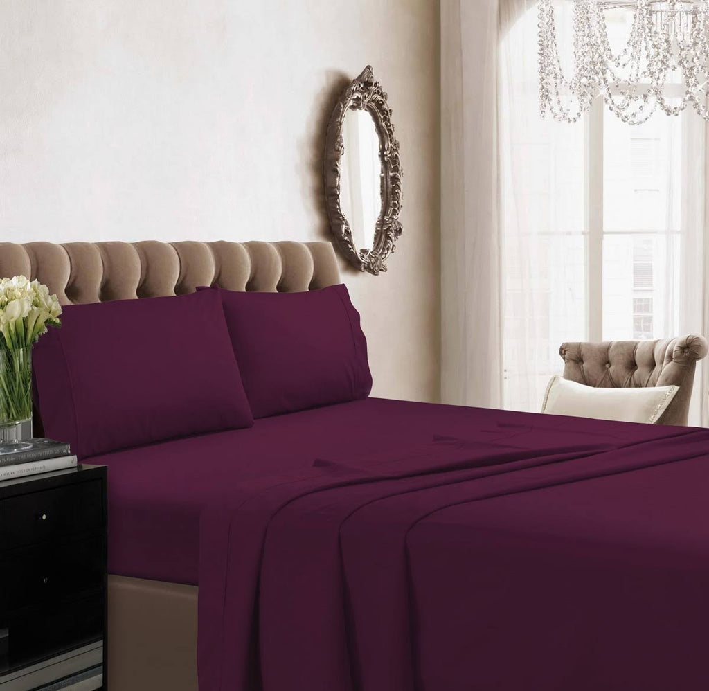Light/Pastel Purple Percale Extra Deep Pocket Sheet Set E544