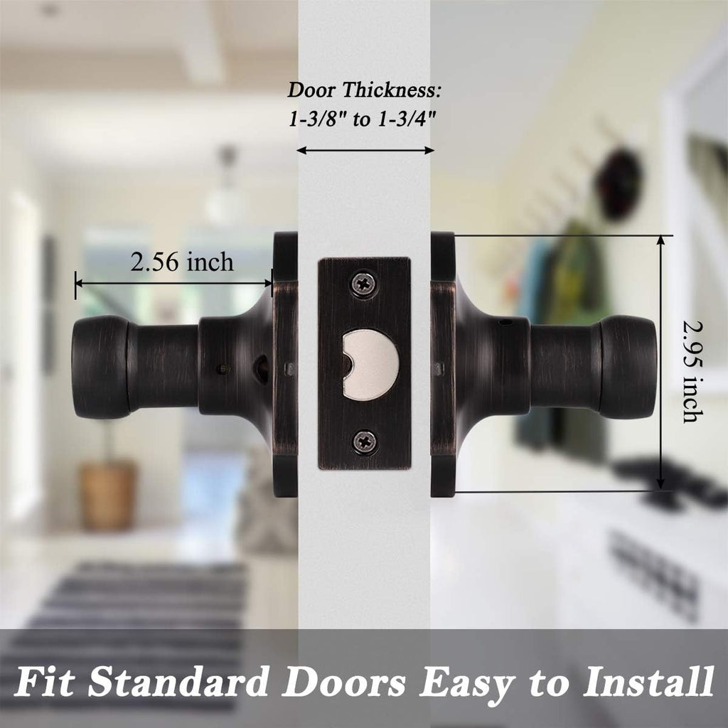 5 Pack Oil Rubbed Bronze Interior Door Lever H17320