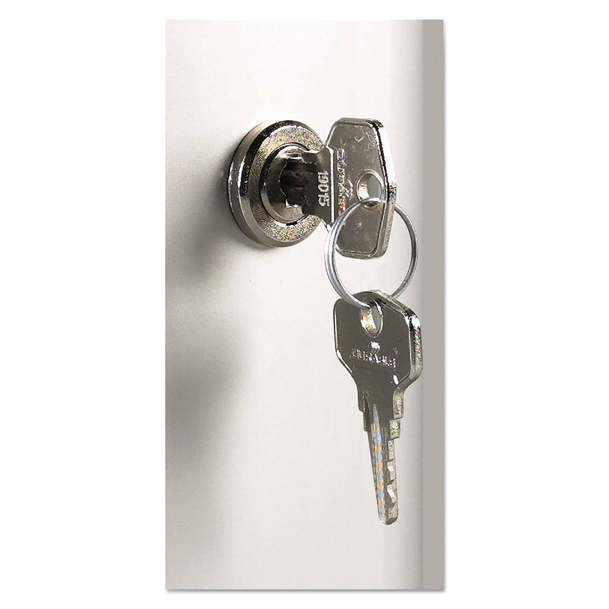 Brushed Aluminum Key Cabinet with 72 Hooks Z3705