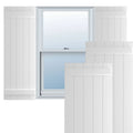 18x22W x 46x22H Exterior Five Board Composite Board-n-Batten Shutters (Per Pair) J71779