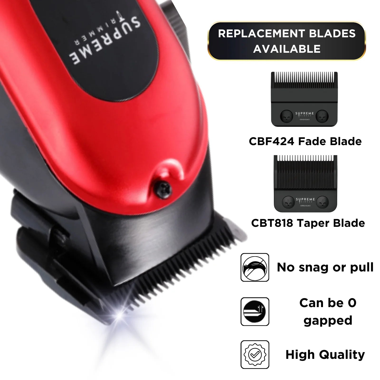 Red Cordless Professional Clipper Set T644523
