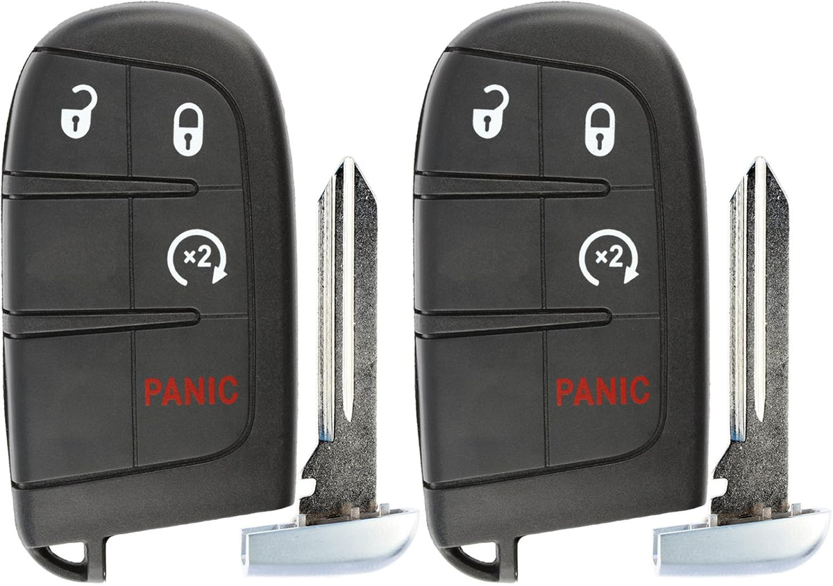 Keyless Entry Remote Car Smart Key Fob Starter (Pack of 2) T721598
