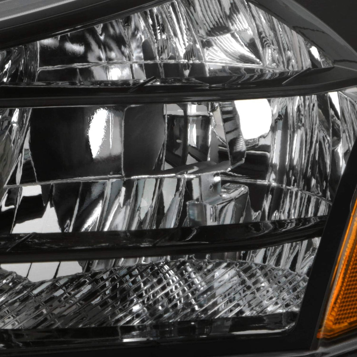 Black Factory Style Headlights Pair Y47143