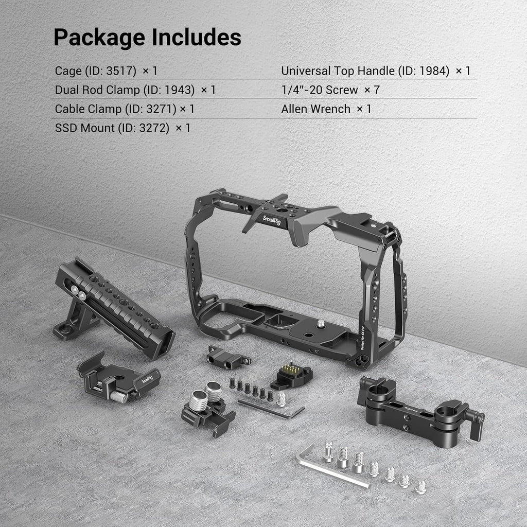 Cage Kit for BMPCC 6K Pro with Top Handle E502158