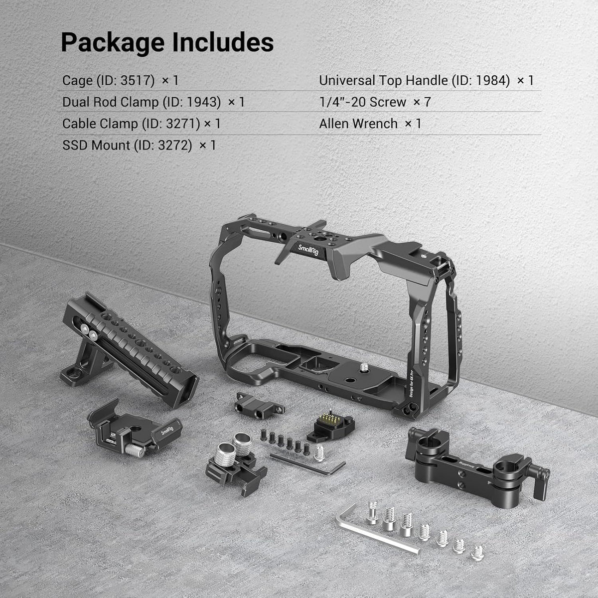Cage Kit for BMPCC 6K Pro with Top Handle E502158
