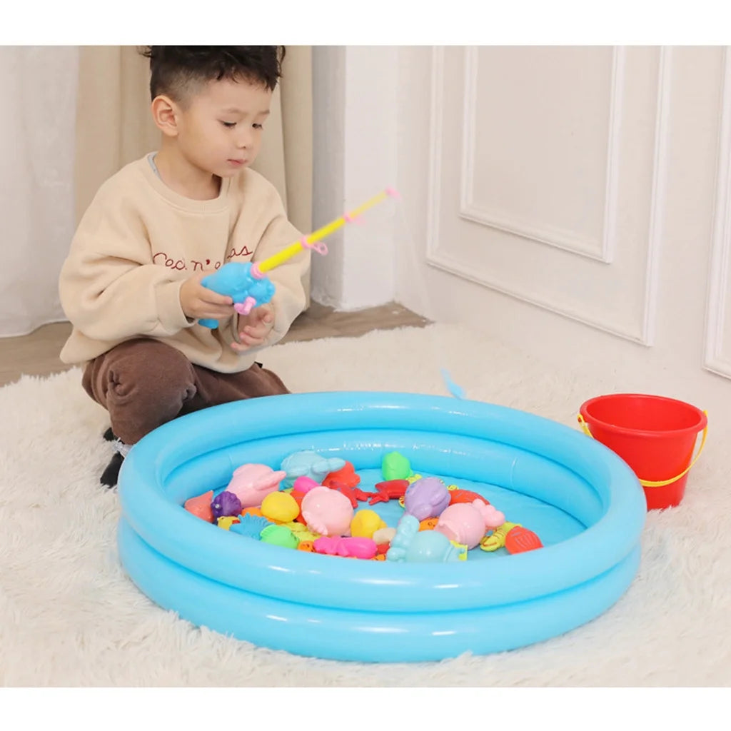 Magnetic Fishing Toys Plastic Fish Rod Set W41539