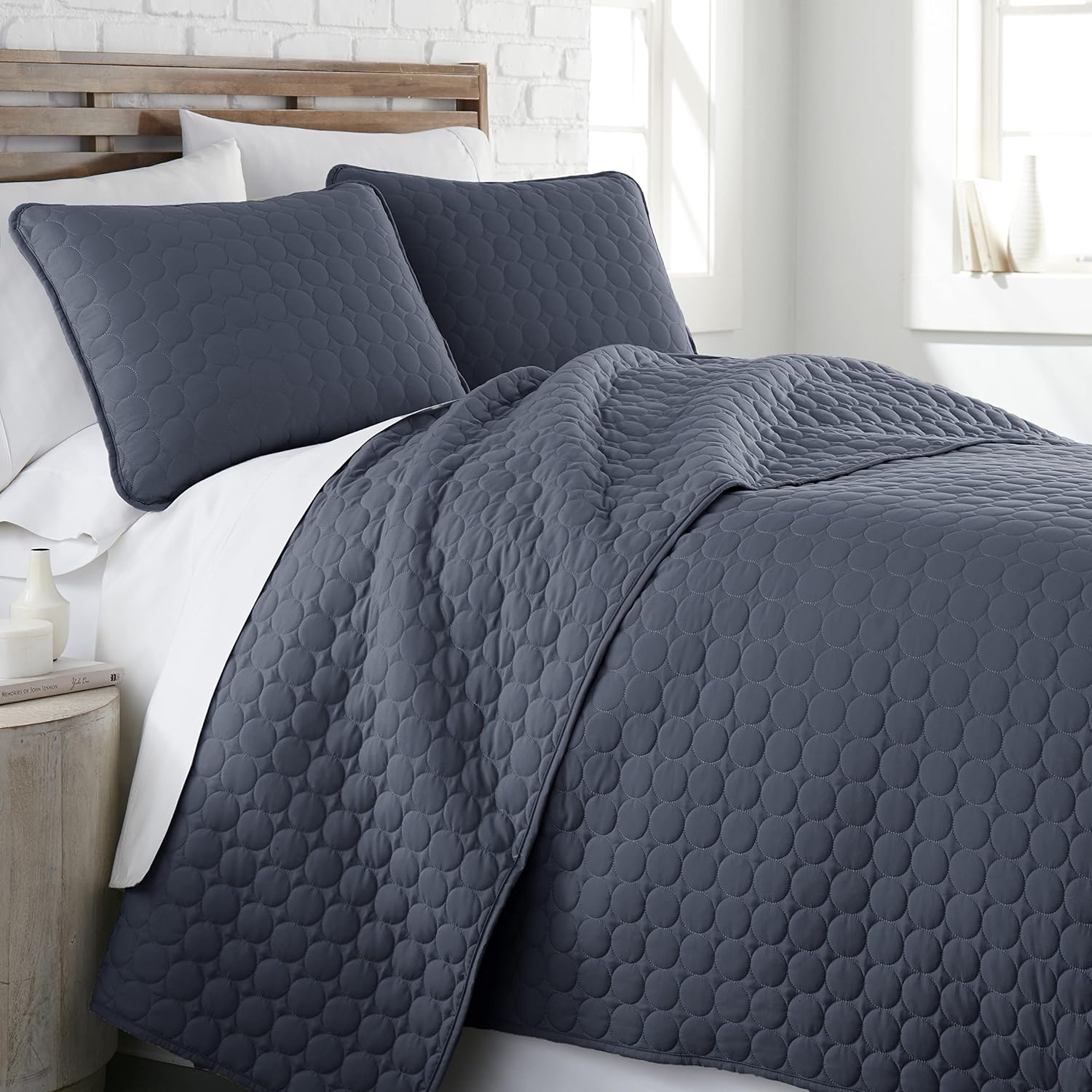 Aqua Oversized Quilt Cover Set with 2 Shams X416