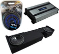 Compatible with Ford F-150 Extended Cab Truck 2000-2003 Bundled with Mono 1600W Amp & Custom Dual Sub Box P999117