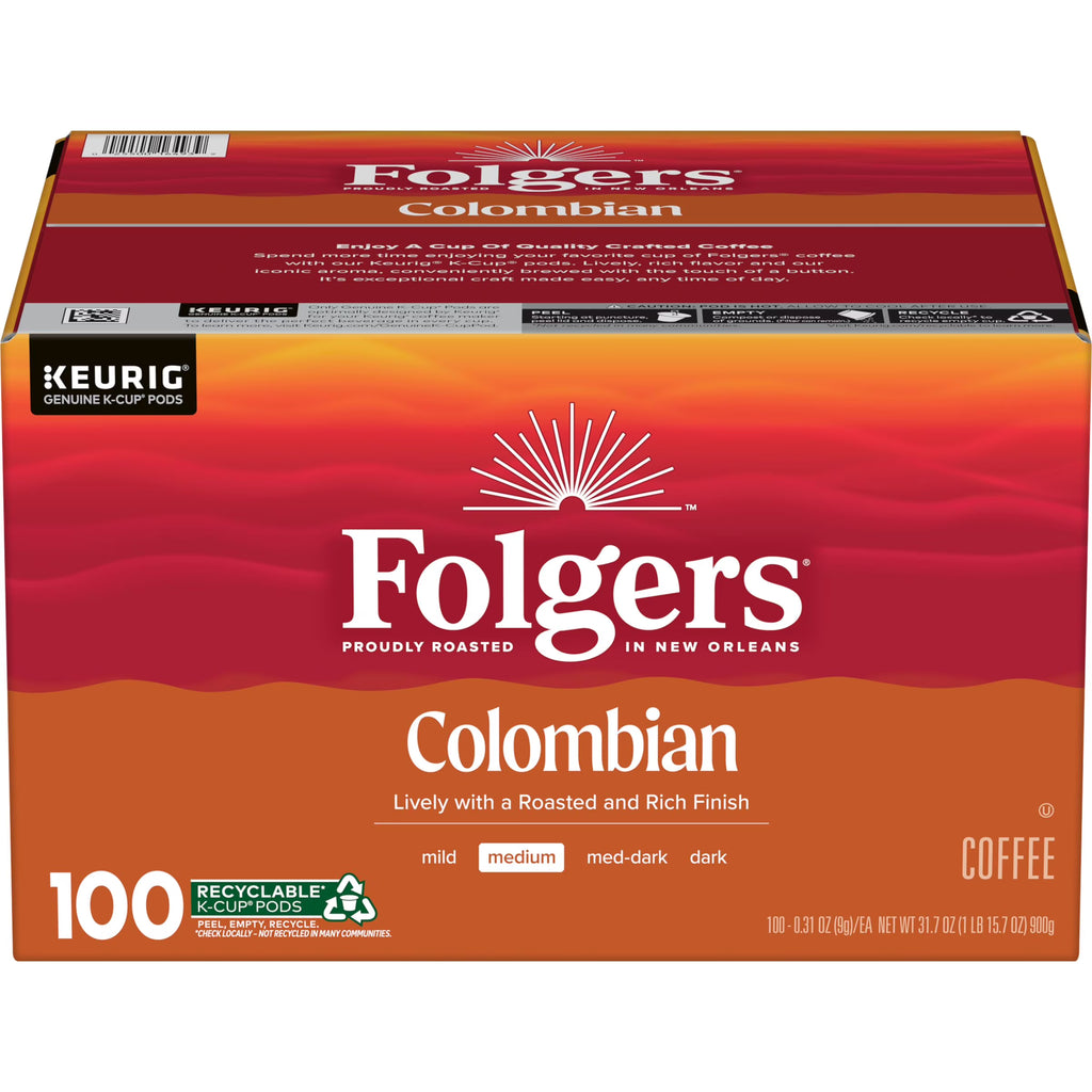 Colombian Coffee, Medium Roast, Keurig K-Cup Pods, 100 Count I571