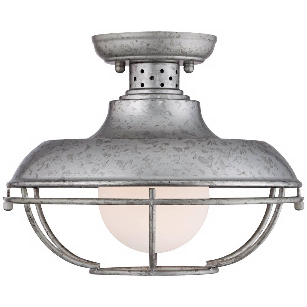 Galvanized Steel Cage Outdoor Ceiling Light A4755