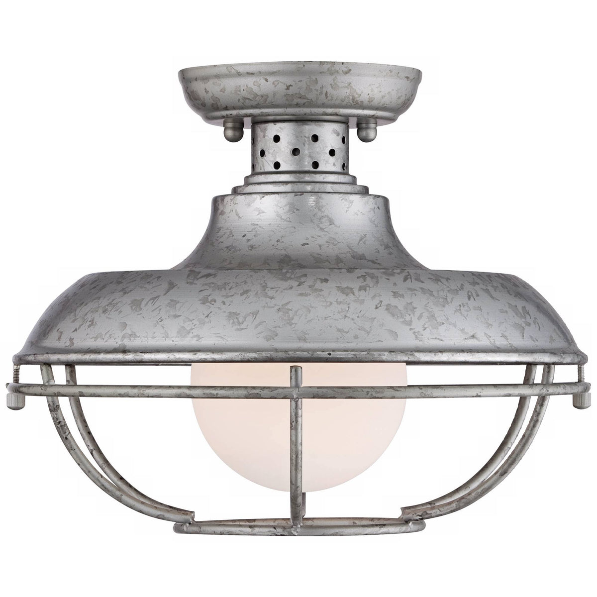 Galvanized Steel Cage Outdoor Ceiling Light A4755