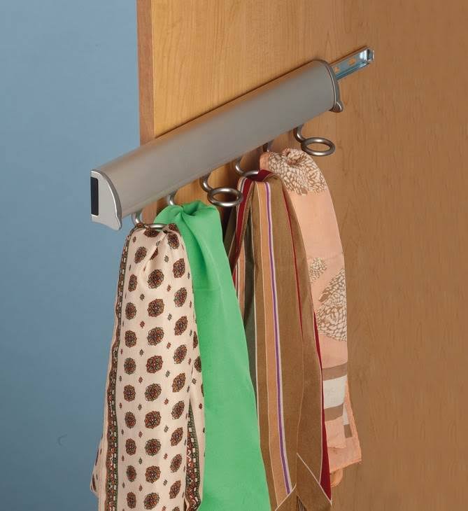 Polished Chrome Scarf Rack N867