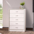 White Washed Oak 5 Drawer Chest L6954