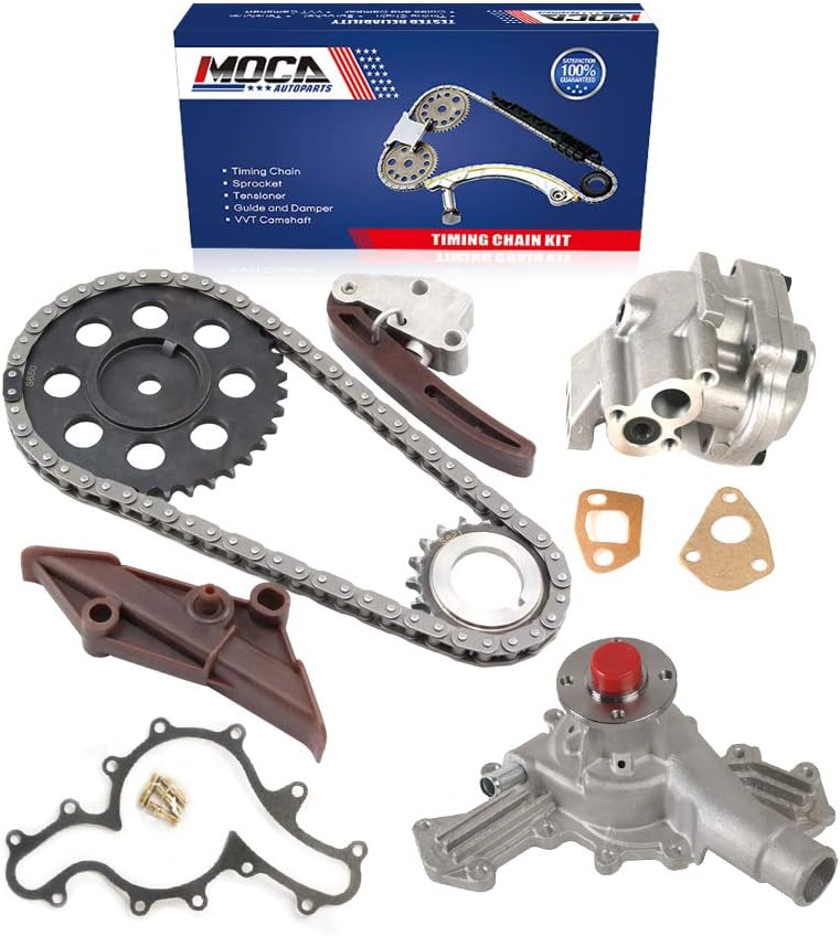 Engine Timing Chain Kit & Oil Water Pump for 1995-2000 Ford Explorer Ranger & 1997-2000 Mazda B4000 4.0L V6 OHV 12V C56316