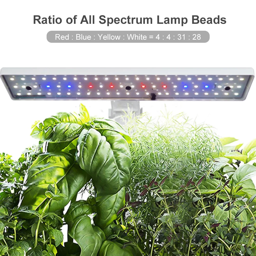 9 Pods Hydroponics Growing System Indoor Garden Kit with LED Grow Lights G834
