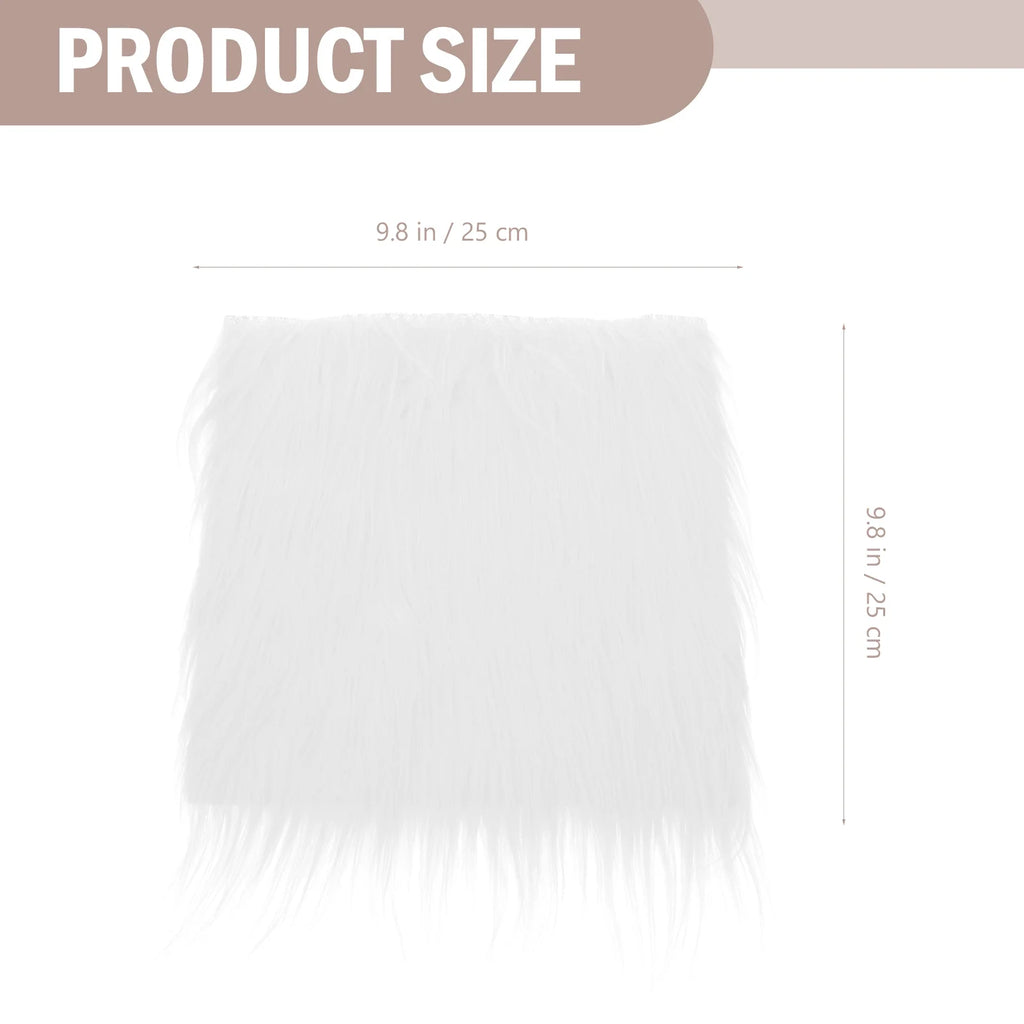 Craft Supply Decoration Gnome Doll DIY Making Supplies Including Square Faux Fur Fabric Wooden Balls D993477