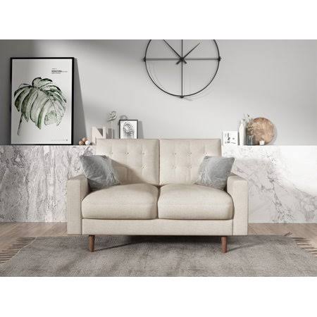 Beige Loveseat G93135