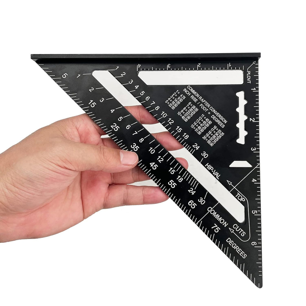 7 inch Aluminum Alloy Triangle Ruler Carpenter Square F5040