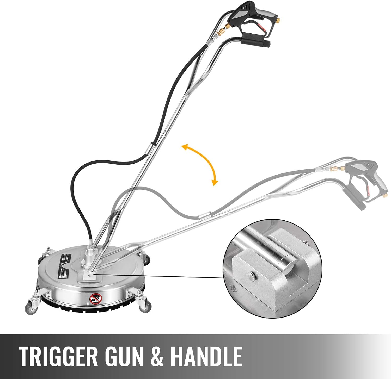 20 inch Surface Cleaner for Pressure Washer with 3/8 Quick Connector I722