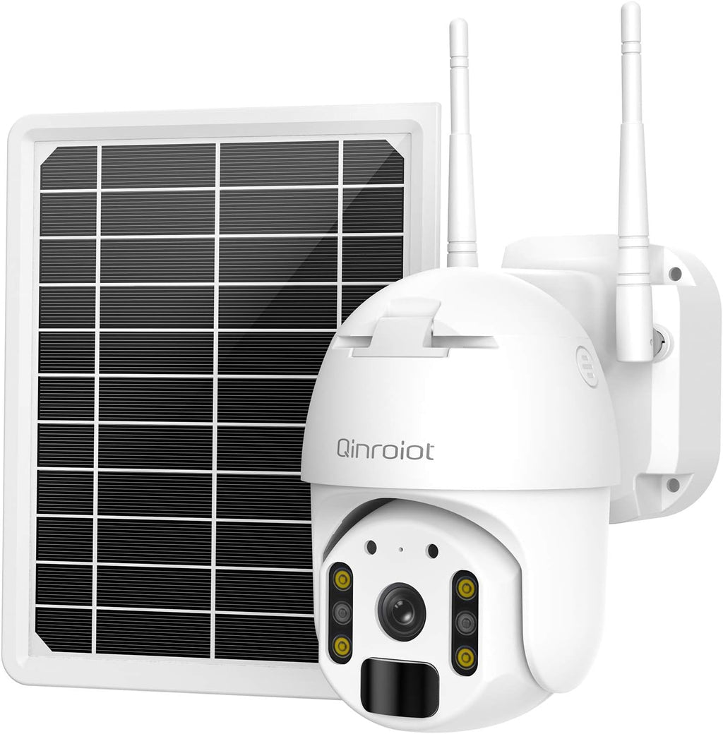 Solar Security Camera Outdoor, 26000mAh Rechargeable Battery, 1080P Color Night Vision, 2-Way Audio, IP66, Spotlight S9891