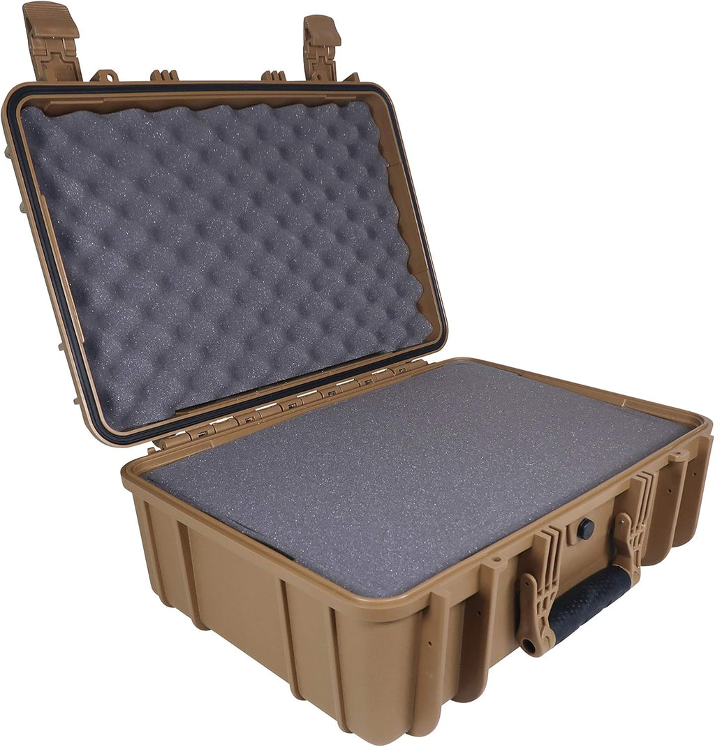 18 Medium Waterproof Protective Hard Case with Foam, Green R436
