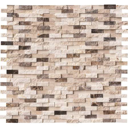 Marble Mesh-Mounted Mosaic Tile, 12 x 12 x 10 mm, 10 pieces/case D336764