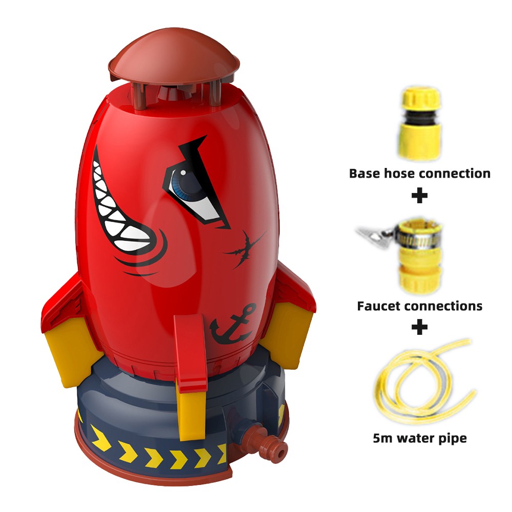 Rocket Water Sprinkler Toy for Garden Hose W587