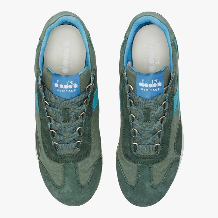 Stone Wash Green Canvas Shoes T673