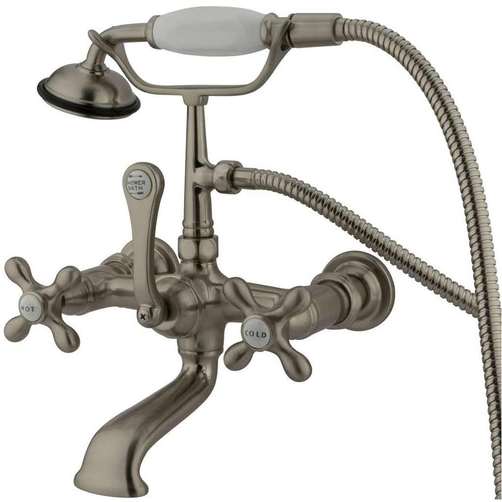 Vintage Wall Mount Clawfoot Tub Filler with Hand Shower G49252