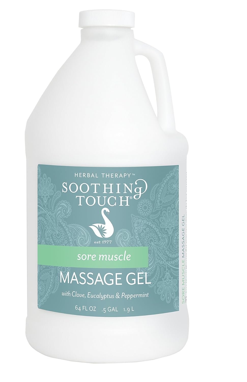 Sore Muscle Massage Gel, Clove/Eucalyptus/Peppermint, 640 Ounce Q22550