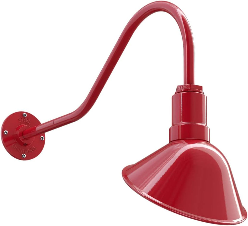 Galvanized Exterior 9 inch Dome 11 inch Gooseneck Store Sign Light X684405