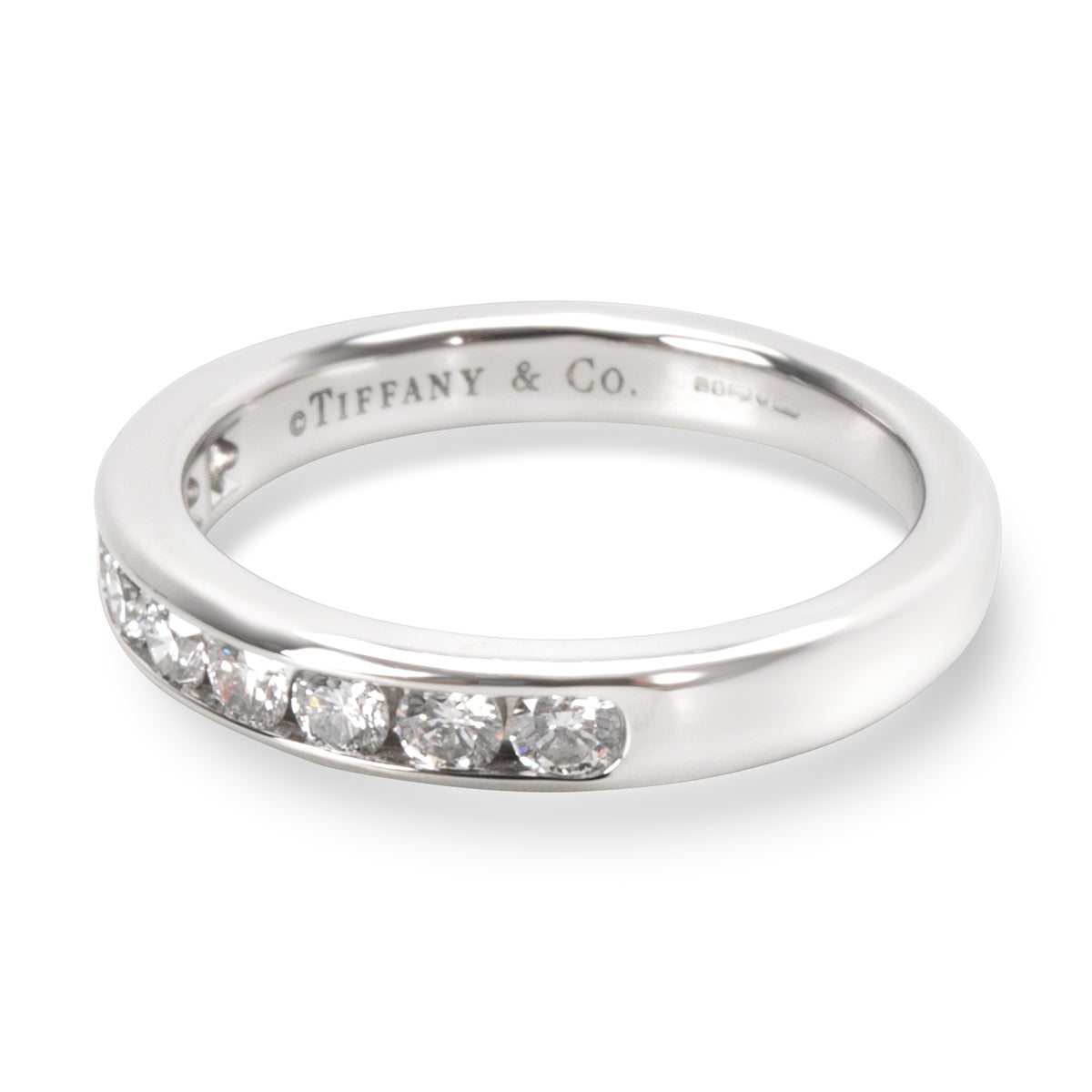 Platinum 9 Diamond Wedding Band 1/3 Ctw Pre-Owned R944