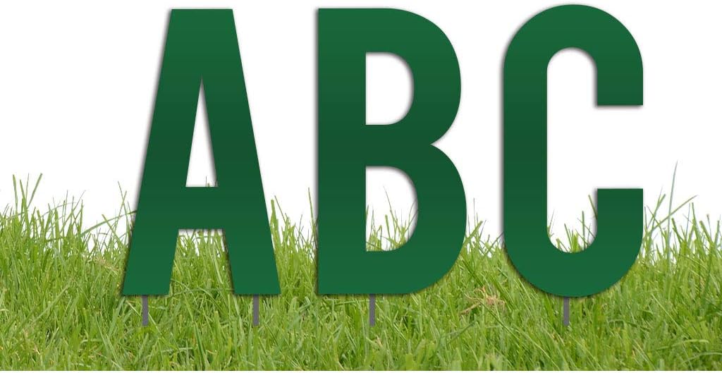 White 18 Inch Alphabet Yard Decoration, Pack of 2 V584297