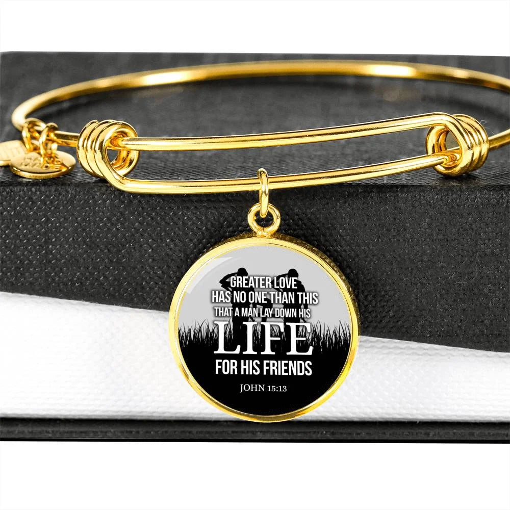 Stainless Steel or 18k Gold Circle Bangle Bracelet Y188862