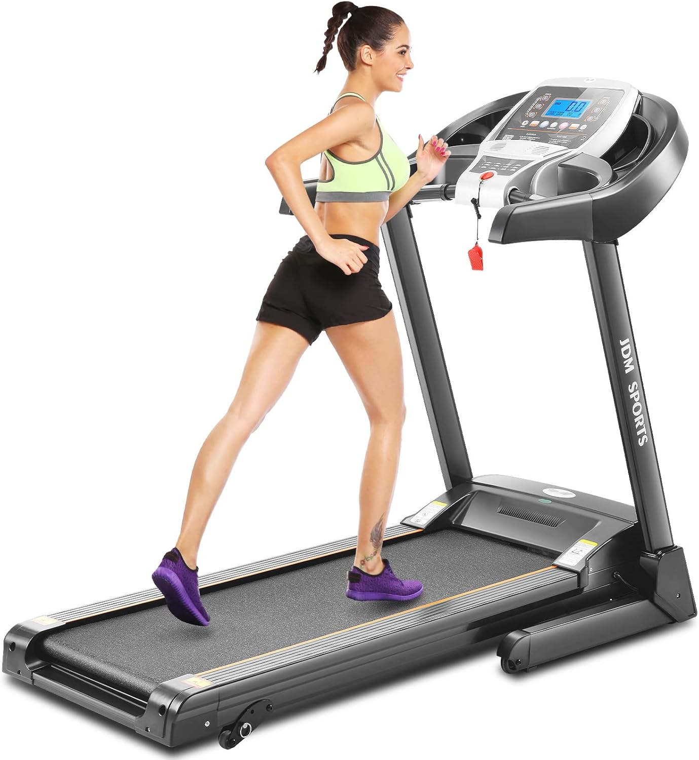 Folding Treadmill with Manual Incline and Bluetooth Speakers P11325