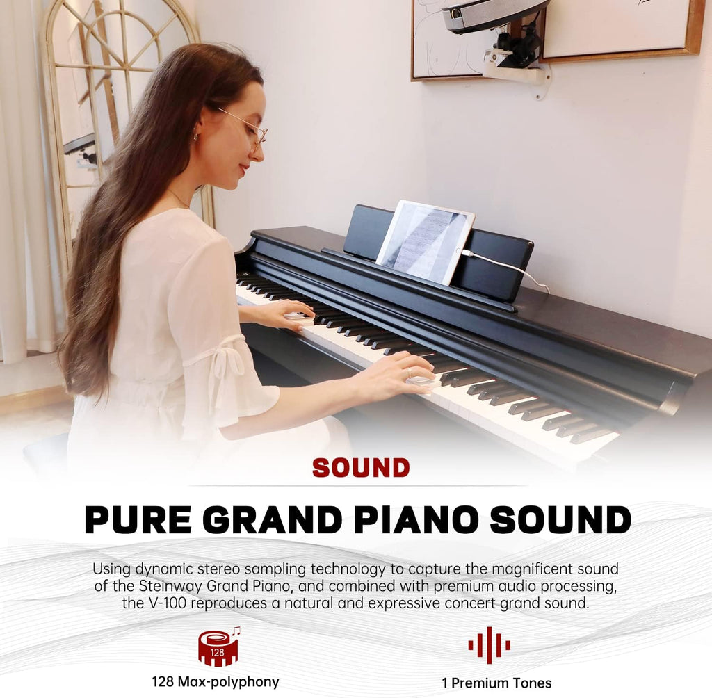 88-Key Weighted Hammer-Action Digital Piano H384