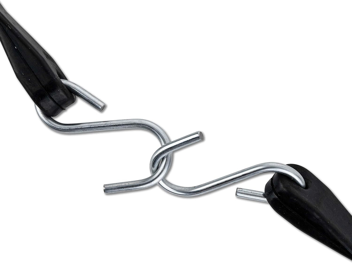 30 Pack Rubber Tarp Straps 31 Long EPDM with Crimped Hooks Bungee Cords O54804