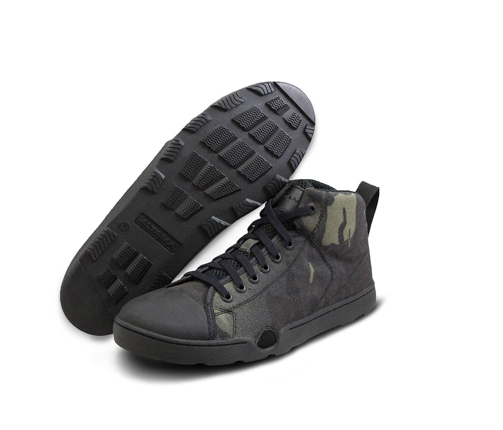 Black Multicam Wide Mid Boots F826