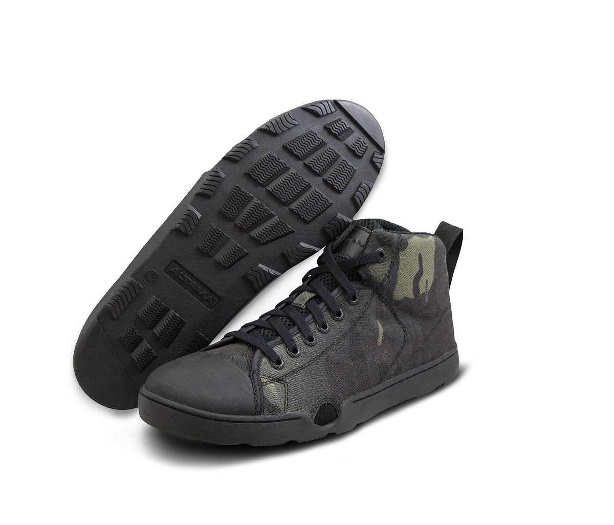 Black Multicam Wide Mid Boots F826