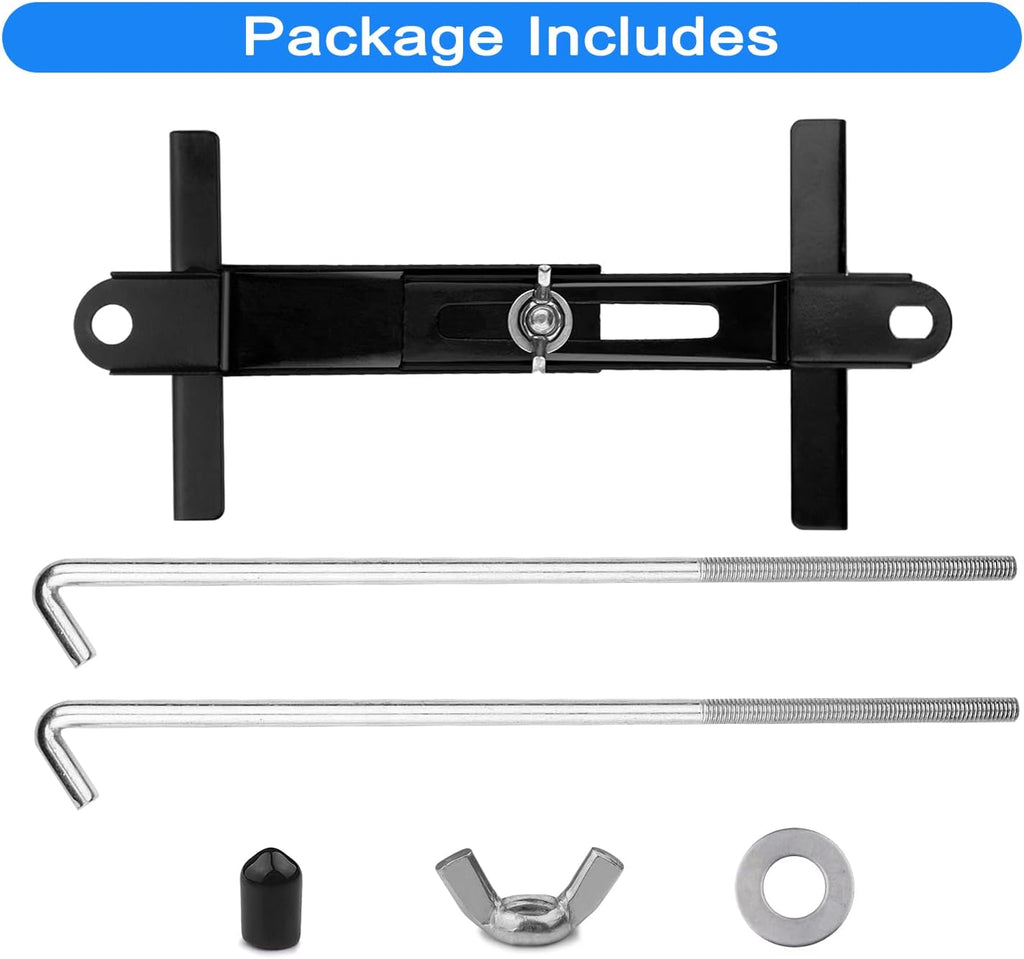 Adjustable Battery Hold Down with 11 Inch Iron J Hook Bolt A507