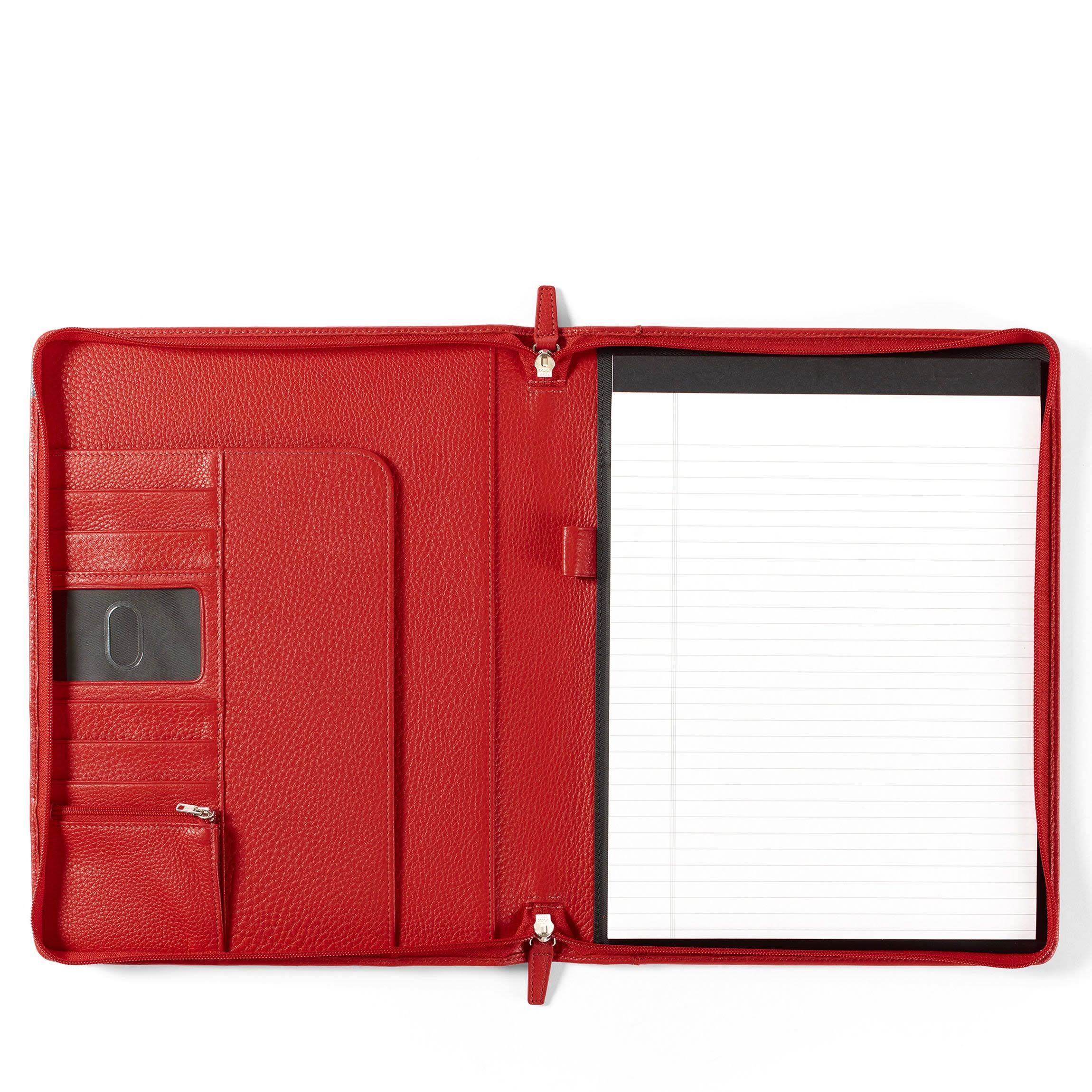 Leather Zippered Padfolio D26267